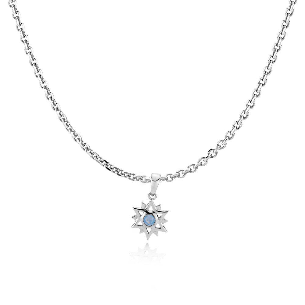 Billede af OLIVIA BY SISTIE - Chain with pendant shiny recycled silver - 45