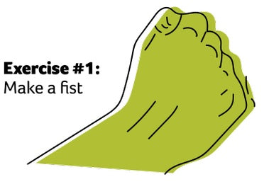 Hand exercise 1 make a fist