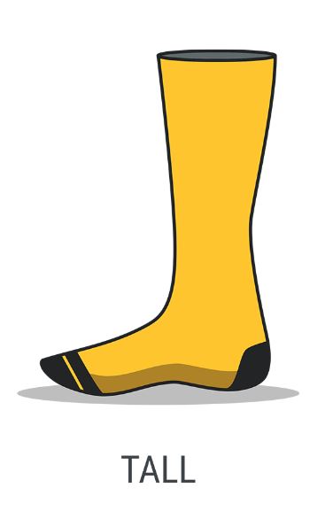 Tall skate socks