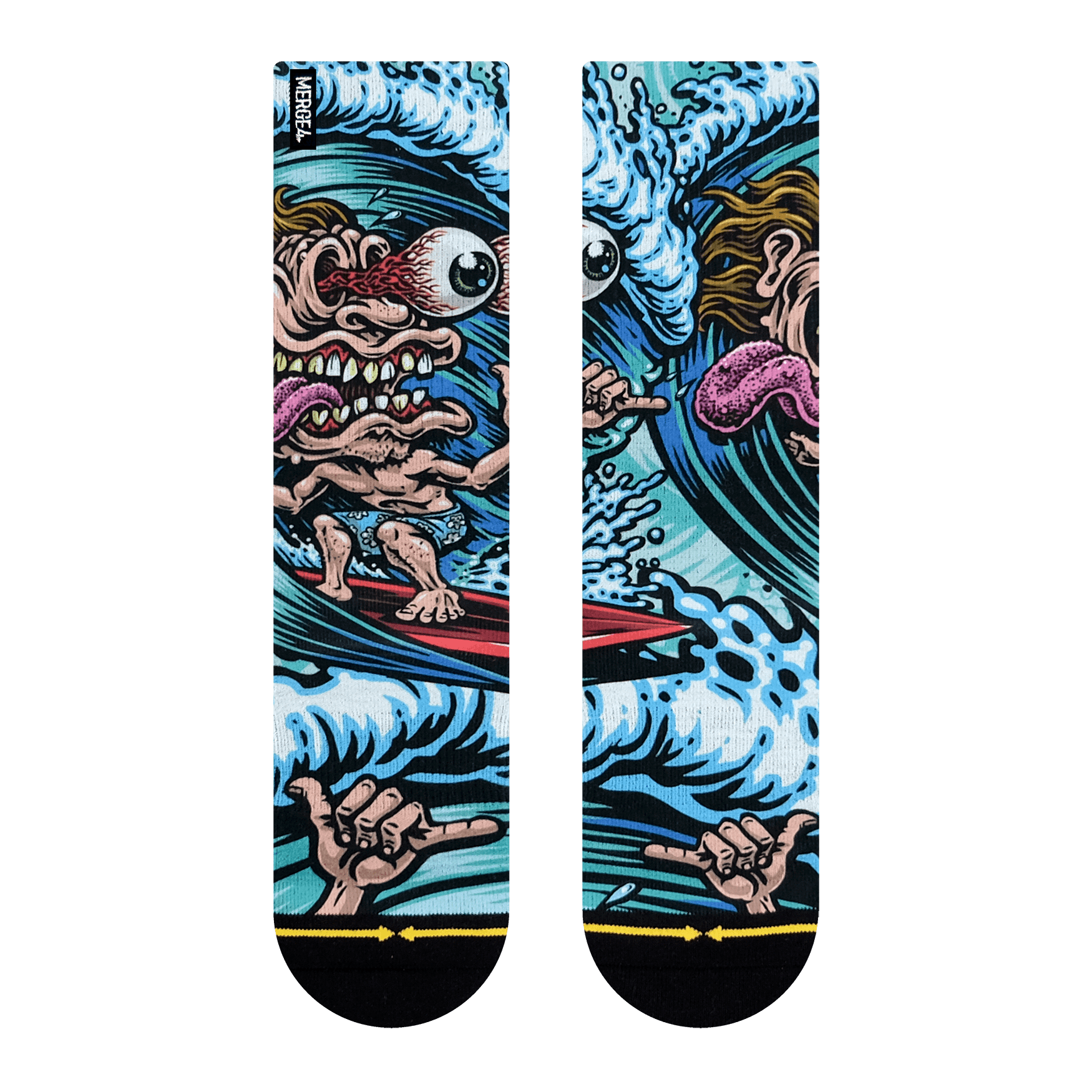 Abstract Art Crew Socks for Men and Women, Colorful Unique Comfy