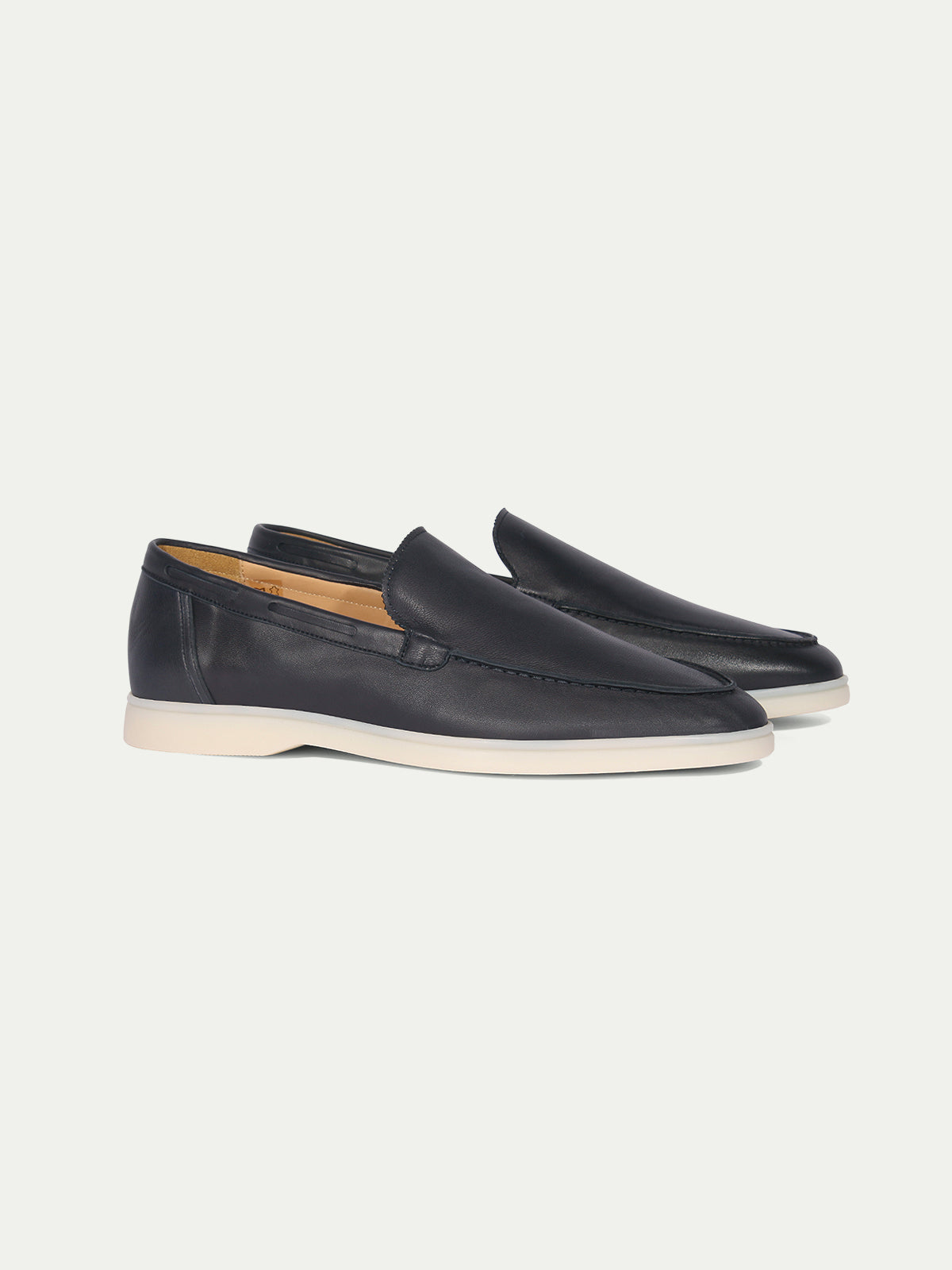 Aurélien | Taupe Nappa Leather Yacht Loafer