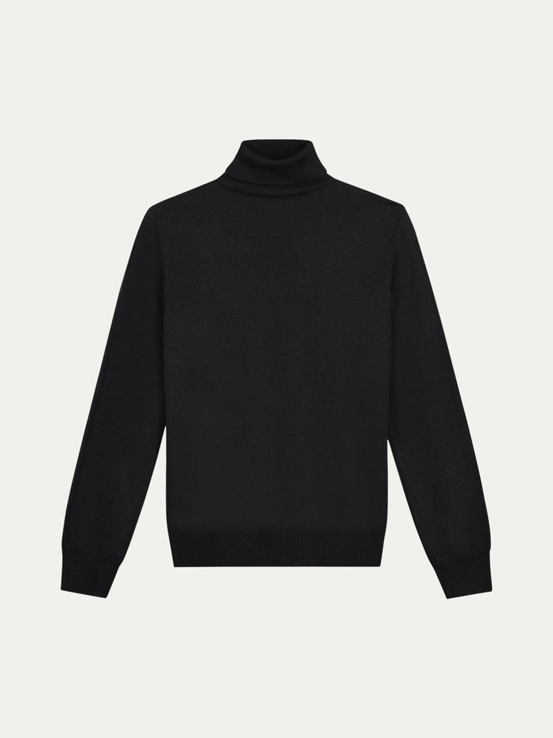 Aurélien | Cashwool Rollneck Sweater Black