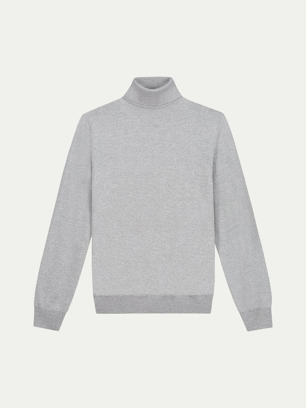 Cashwool Neck Grey Aurélien Crew | Light Sweater
