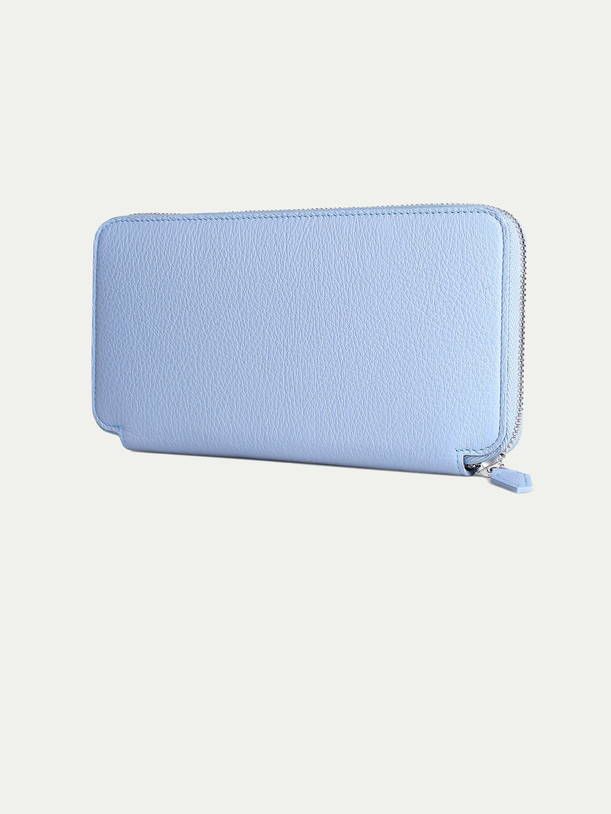 Light Blue Zipper Wallet