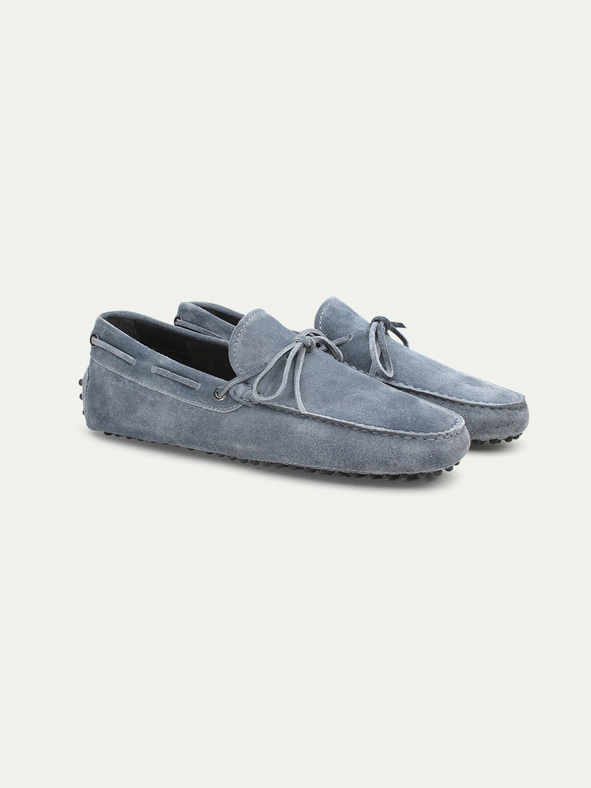 Light Blue Suede Driving Shoes