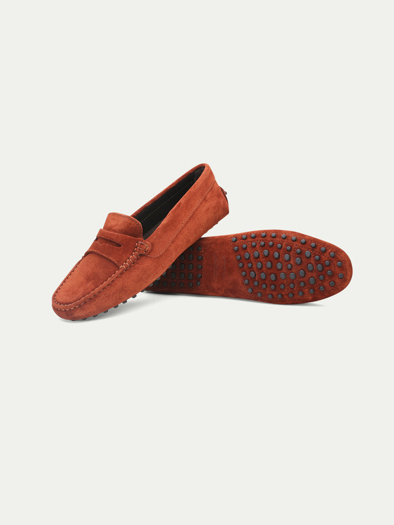 red driving moccasins womens