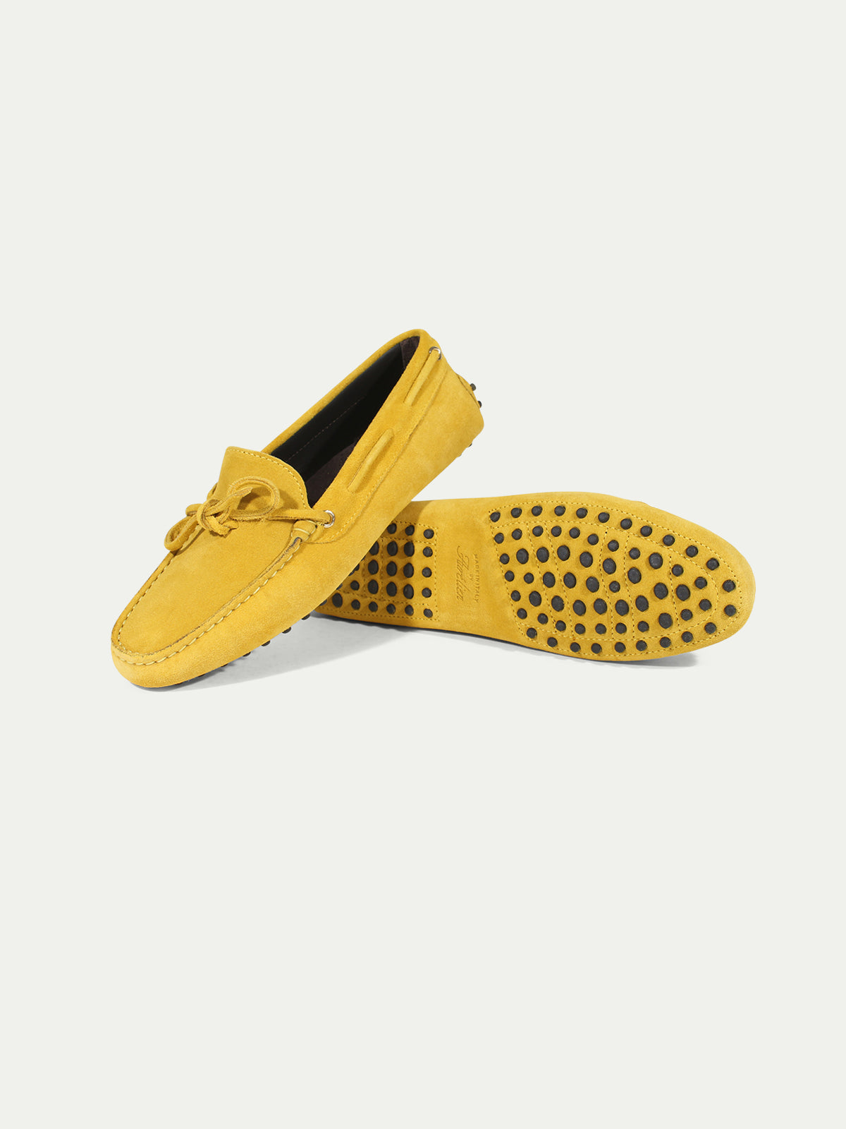 Yellow Suede Driving Shoes