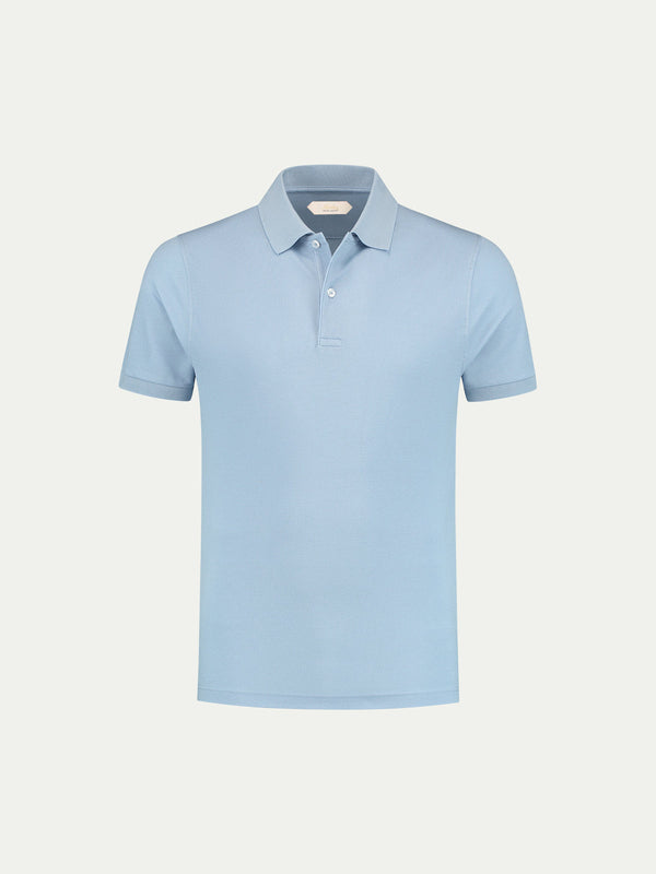 Aurélien | Mid Blue Shirt Polo