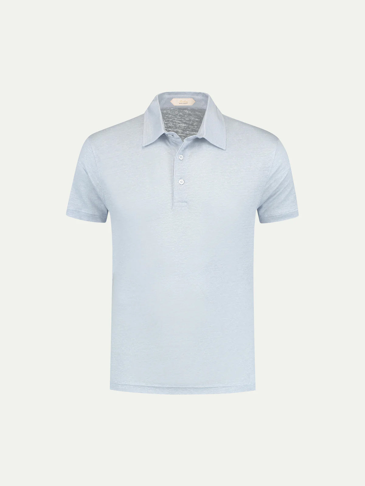 Aurélien | Steel Blue Linen Polo Shirt