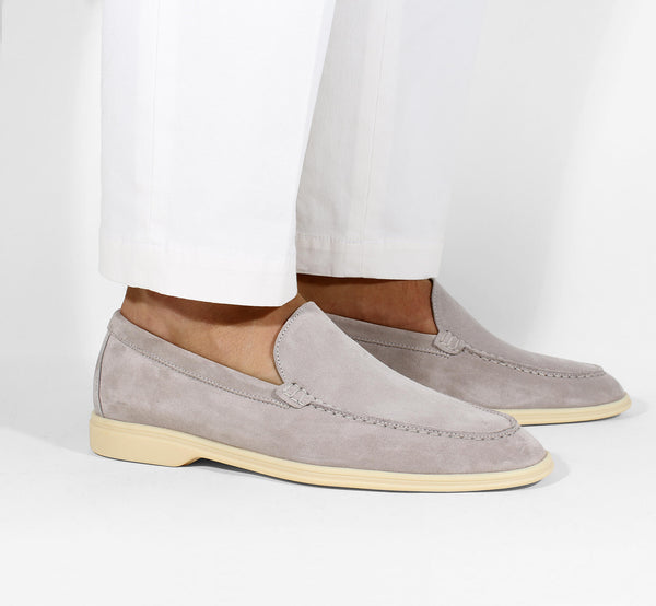 light grey loafers mens