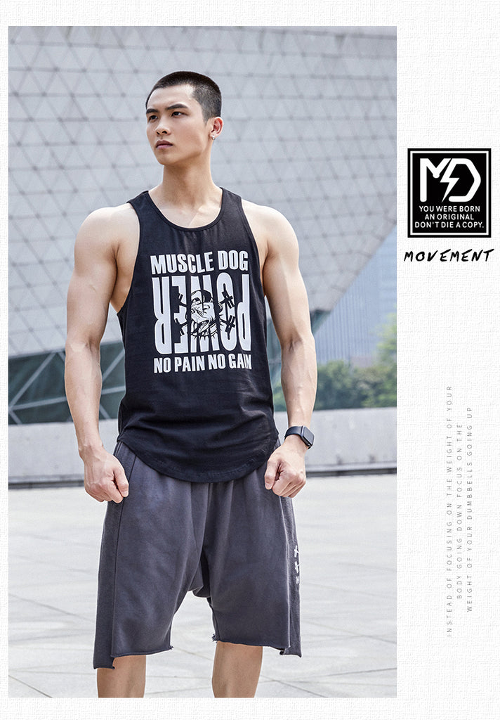 MuscleDog Men's Quick Dry Sport Tank Top for Bodybuilding Gym Athletic  Training Tank