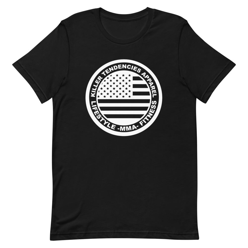 American Flag Circle Logo Design - Short-Sleeve Unisex T-Shirt – Killer ...