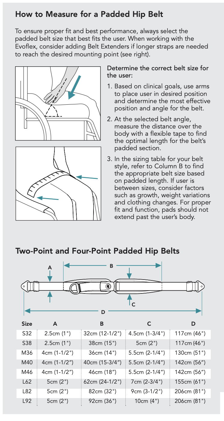 Bodypoint 2-Point Padded Hip Belts - Dnr Wheels