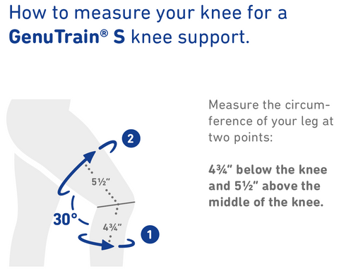 How to Measure Bauerfeind GenuTrain S Knee Support