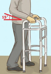 Positioning for your walking frame