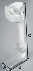 Softguards Ankle / Foot Splint measurements