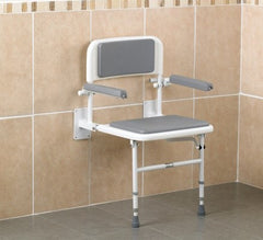 Wall mounted shower chair