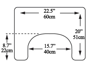 Wooden Lap Tray dimension