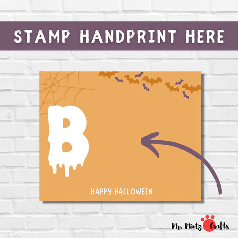 This easy ghost handprint craft is such an adorable keepsake! Kids will love making these ghost Boo handprints!