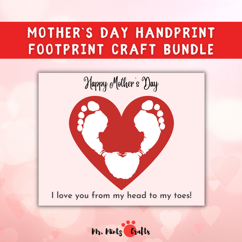 8 Mother's Day handprint and footprint gifts that kids can easily make for moms and grandmothers. Lovely keepsake crafts that mothers will love.