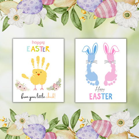 Easter handprint art activities are amazing ways to celebrate the holiday with your kids and create special memories to enjoy for years to come. This amazing printable set makes it easy to get started with these holiday fun activities.