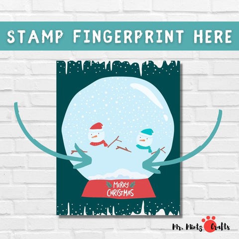 If you’re looking for a personalized Christmas gift your kids can make, try these fingerprint snowman!