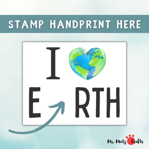 Celebrate Earth Day with the Earth Day Kids Handprint Art These Two Hands Can Change the World. Printable Earth Day Activity for Daycare and School perfect to create as a keepsake or even use as a greeting card this Earth Day.