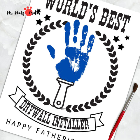 Make this Father's Day extra special with our Drywall Dad Handprint Craft, a meaningful and heartfelt gift he will cherish for years to come.