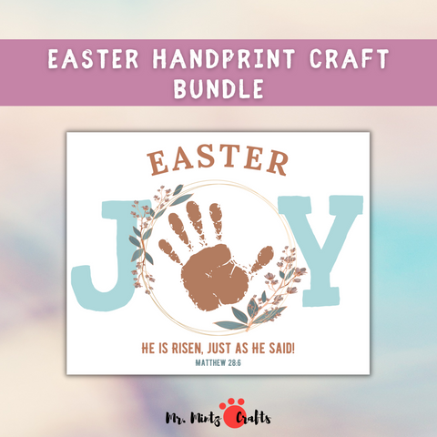 Celebrate Jesus this Easter with your little one with these super fun and faith-filled Handprint Art crafts! This Easter Handprint Art Printable has 4 designs to get the Child's Footprint and Handprints in a creative way.