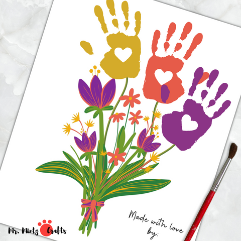 Mother's Day handprint gifts that kids can easily make for moms and grandmothers. Lovely keepsake crafts that mothers will love.