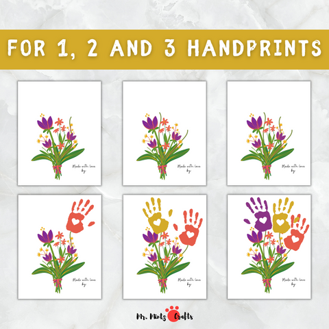 Mother's Day handprint gifts that kids can easily make for moms and grandmothers. Lovely keepsake crafts that mothers will love.