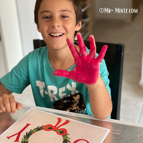 This Christmas JOY Handprint Craft is the perfect gift to send home to the parents for the holidays. Perfect for a teacher's card to go with an end-of-year gift.