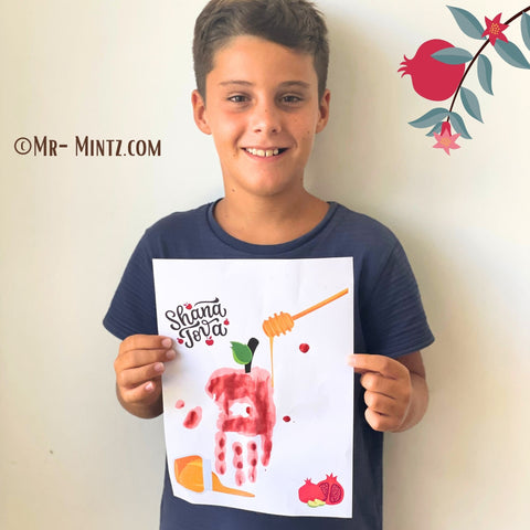 Create a Shana Tova apple handprint craft for Rosh Hashanah, a meaningful and artistic way to celebrate the Jewish New Year.