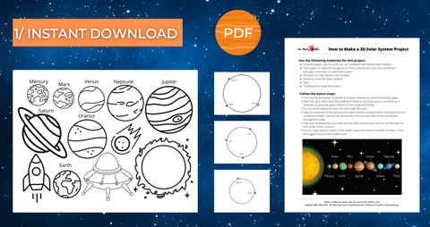 How to make a 3D Solar System model for Kids, Planets' School Project