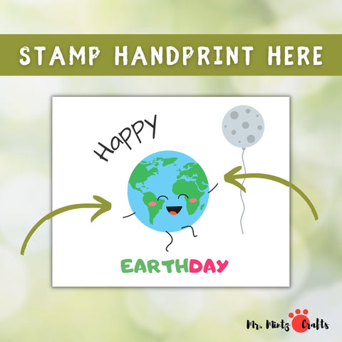 Celebrate Earth Day with the Earth Day Kids Handprint Art. These Two Hands Can Change the World. Printable Earth Day Activity for Daycare and School perfect to create as a keepsake or even use as a greeting card this Earth Day.