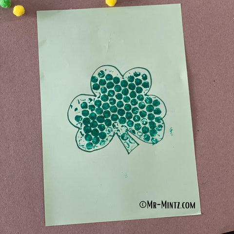 St. Patrick's Day Bubble-Wrap Craft