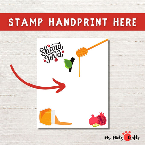 Create a Shana Tova apple handprint craft for Rosh Hashanah, a meaningful and artistic way to celebrate the Jewish New Year.