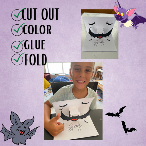 Happy Halloween Pop Up Card Printable. Easy Halloween Crafts for Toddlers and Preschoolers