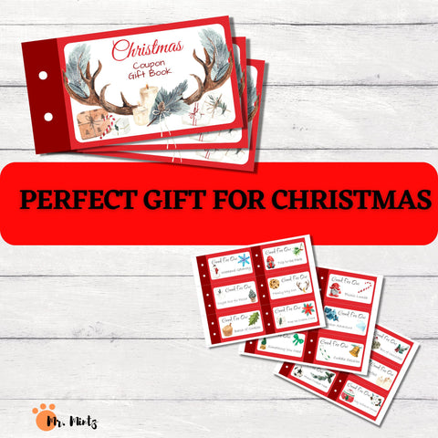 Need some fresh ideas for giving Christmas gifts to kids? These cute coupon books allow you to create the perfect gift, customized by you for each recipient. Download this Christmas coupon book and get 24 unique pre-filled coupons as well as 6 blank ones for custom coupons. Merry Christmas!!!