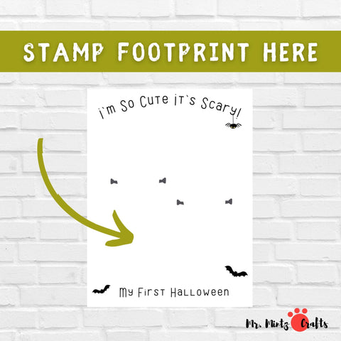 This Cutest Little Monster footprint art will add some spooky fun to your Halloween kids activities. The perfect super easy small budget craft to make memories and spend quality time with the kids!