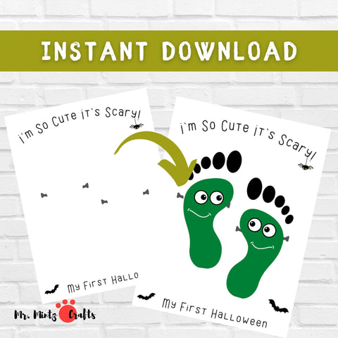 This Cutest Little Monster footprint art will add some spooky fun to your Halloween kids activities. The perfect super easy small budget craft to make memories and spend quality time with the kids!