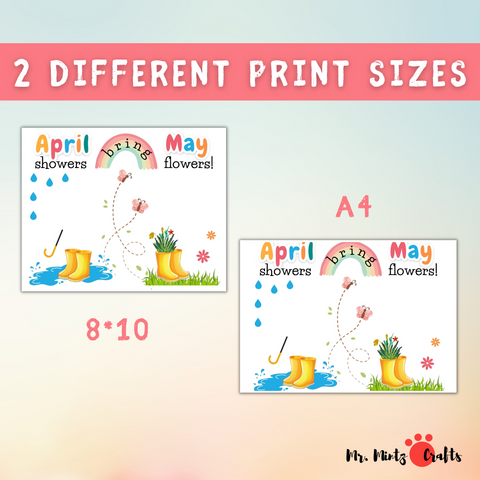 Looking for some fun, educational spring theme ideas to make learning fun this April and May? This April Showers Bring May Fingerprint Flowers craft can be framed or matted and given as a gift.