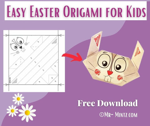 Easy Easter Bunny Origami for Kids