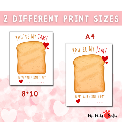 This “You’re My Jam!” Valentine’s Day handprint craft is creative and darling! You could do this with your little one’s handprint or footprints!