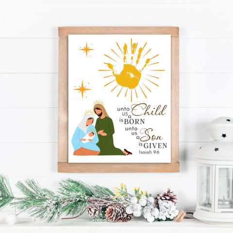 This Nativity Scene art set is great to use as Christmas art for Toddlers, as a Preschool Christmas craft, as a Sunday School Christmas activity or at home with your children.