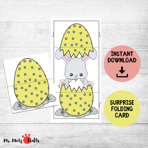 If you are looking for a quick no prep Easter project for your home or your classroom this Surprise Easter Egg Cards Craft is just the craft!