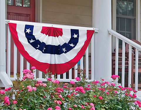 american fan flag for patriotic party