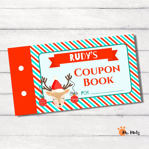 Need some fresh ideas for giving Christmas gifts to kids? These cute coupon books allow you to create the perfect gift, customized by you for each recipient. Download this Christmas coupon book and get 24 unique pre-filled coupons as well as 6 blank ones for custom coupons. Merry Christmas!!!