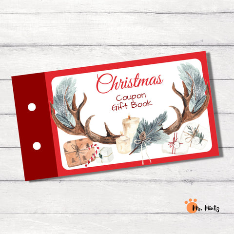 Need some fresh ideas for giving Christmas gifts to kids? These cute coupon books allow you to create the perfect gift, customized by you for each recipient. Download this Christmas coupon book and get 24 unique pre-filled coupons as well as 6 blank ones for custom coupons. Merry Christmas!!!