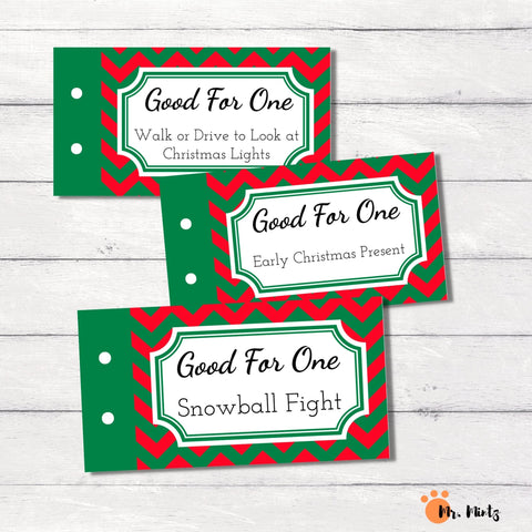 Need some fresh ideas for giving Christmas gifts to kids? These cute coupon books allow you to create the perfect gift, customized by you for each recipient. Download this Christmas coupon book and get 24 unique pre-filled coupons as well as 6 blank ones for custom coupons. Merry Christmas!!!